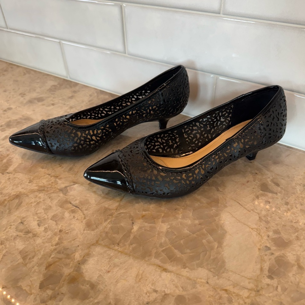 Alex Marie Black Kitten Heels
